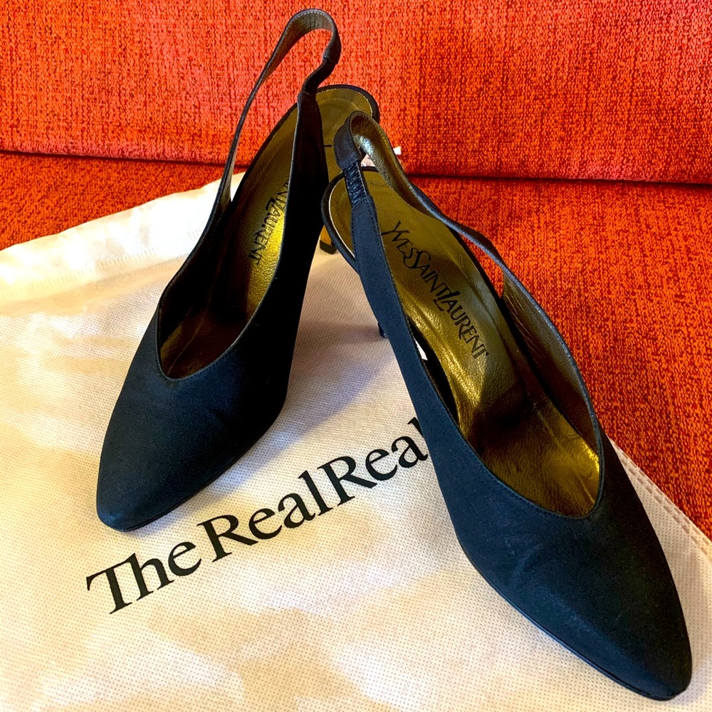 YVES SAINT LAURENT Slingback Heels